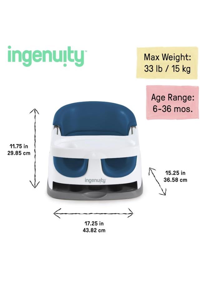 2-in-1 BoosterFloor Seat with Self-Storing Tray