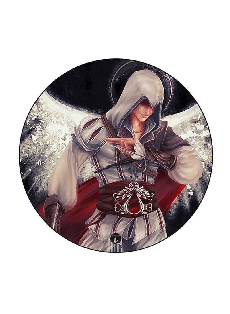 RKN Video Game Assassin's Creed Printed Mouse Pad Round  Multicolour