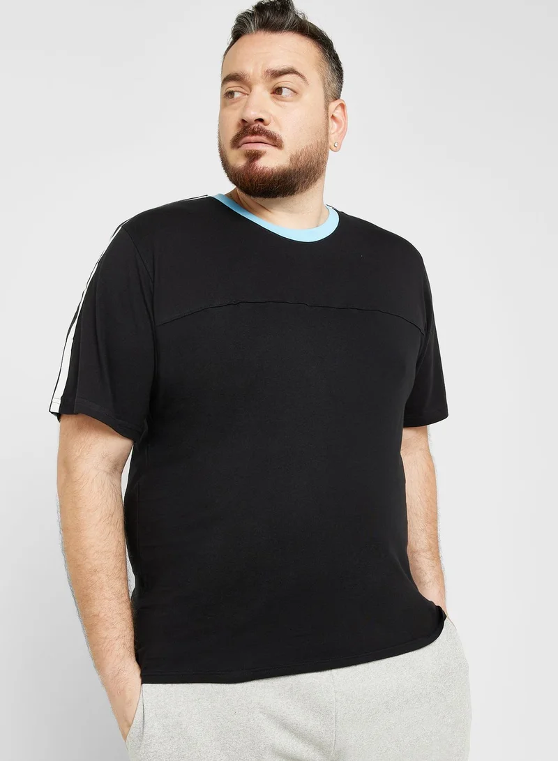 Seventy Five Plus Size Tape T Shirt