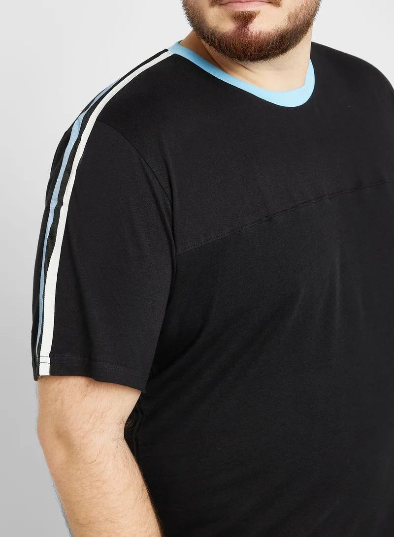 Seventy Five Plus Size Tape T Shirt