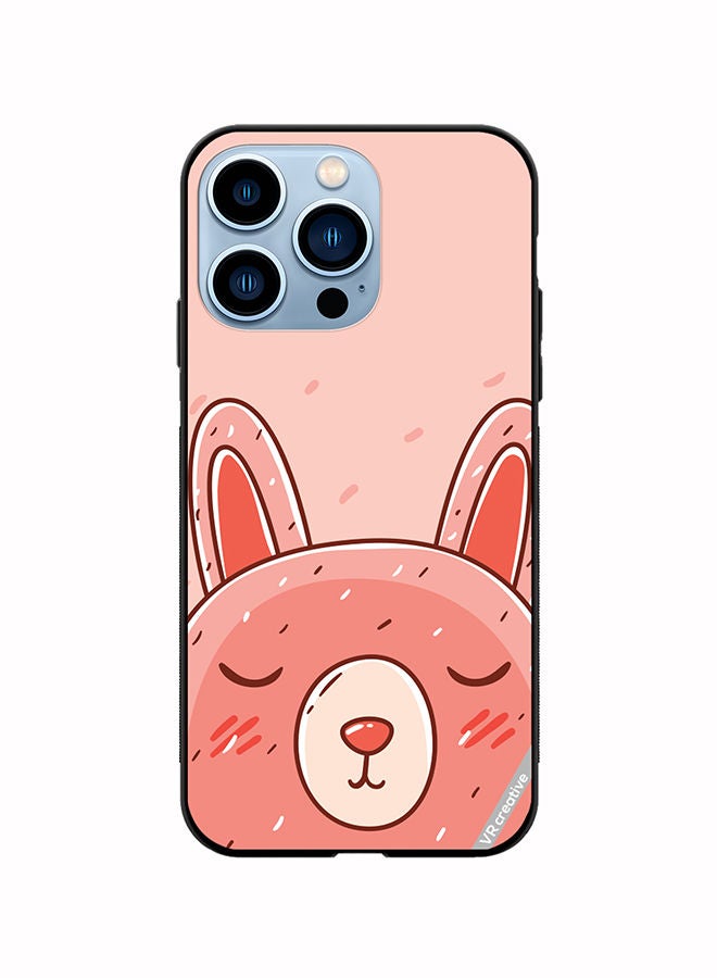 VR CREATIVE Protective Case Cover For Apple iPhone 13 Pro Sleeping Rabbit Design Multicolour - Image 1