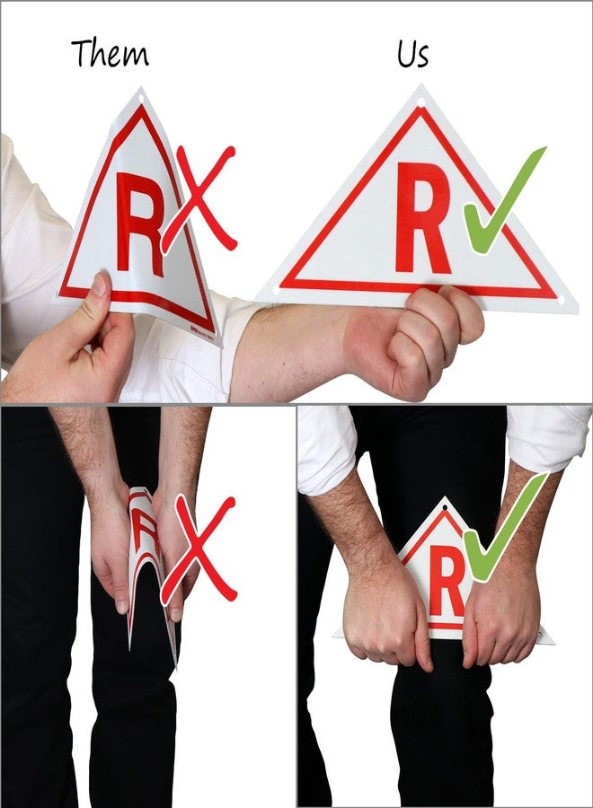 SmartSign 6 x 12 inch New Jersey Roof Truss - R Label with Adhesive Backing, 3M Engineer Grade Reflective Laminated Vinyl - Image 4