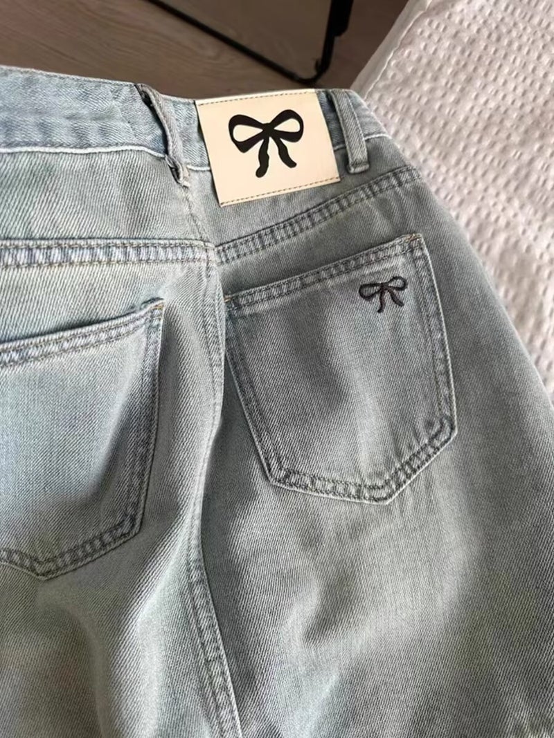 Plus Size Vintage American Style Denim Skirt Women'S Summer Chubby Girl Loose Slimming High Waist All-Match Hip A- Line Skirt - Image 3