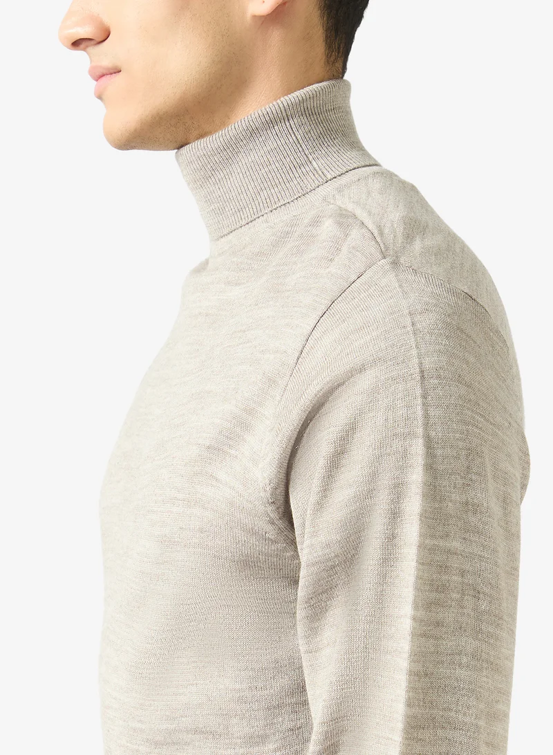 Robert Wood  Casual High Neck Pullover Sweater for Men | Best Price UAE