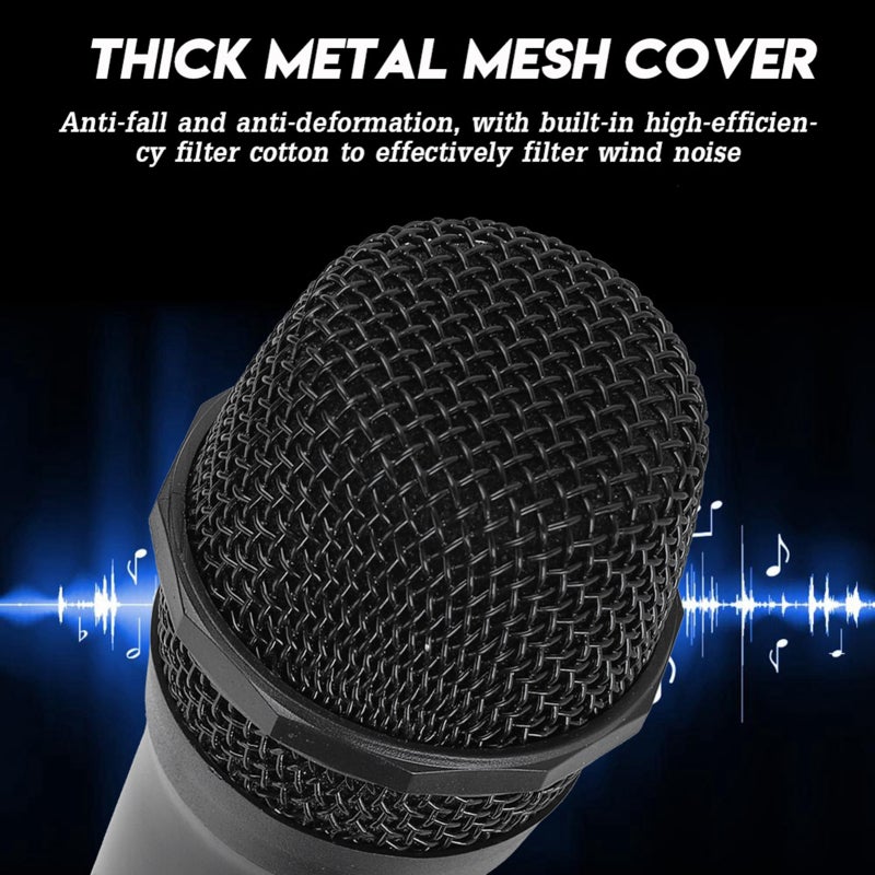 Wireless Handheld Mic: 30-100M Range Anti-Interference Stable Signal - Clear Sound High-Quality Filter System Universal VHF Microphone for Family KTV Parties Speeches Business Meetings - Image 2