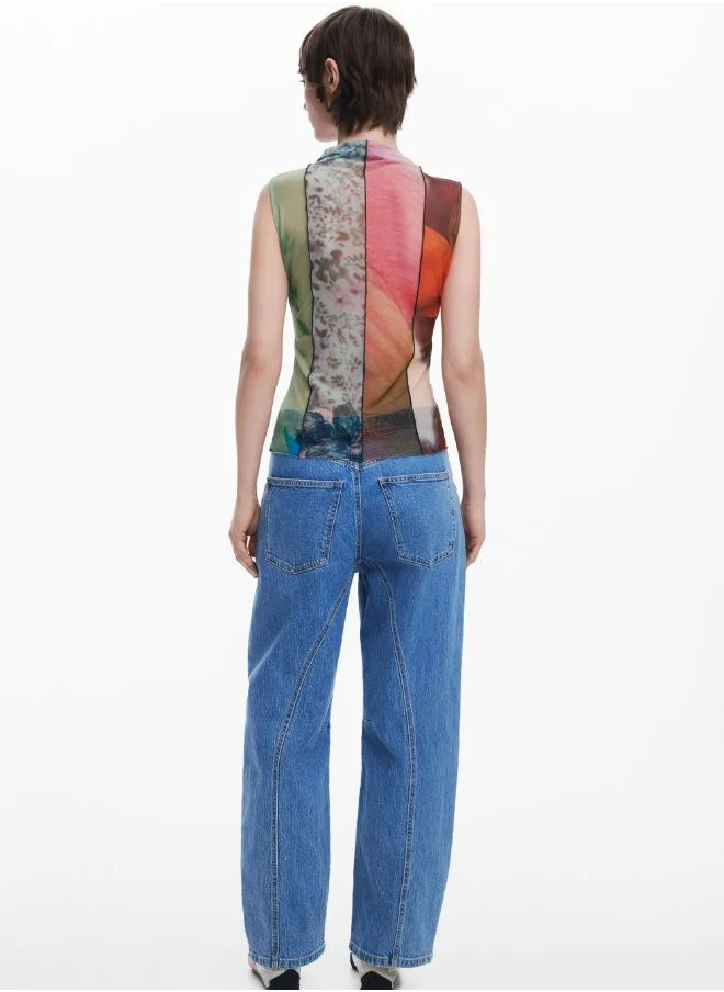 DESIGUAL Arty Print T-Shirt