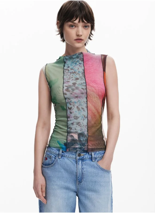 DESIGUAL Arty Print T-Shirt