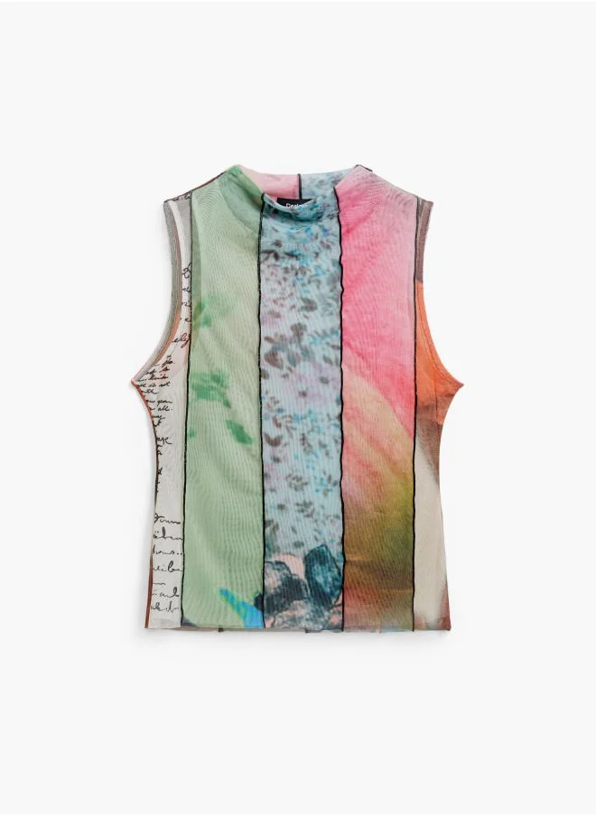 DESIGUAL Arty Print T-Shirt