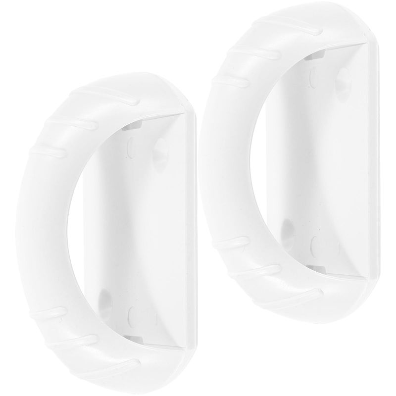 Nordic White Peel and Stick Cabinet Handles 2Pcs Modern Adhesive Drawer Pulls for Kitchen Bathroom - Image 2