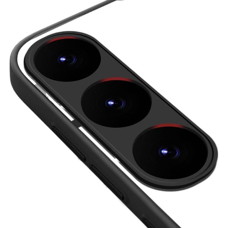 غطاء MagSafe بTPU لـ Samsung Galaxy S24 Ultra مع نموذج الكرز الكامل ومغناطيس قوي مع مقاوم للصدمات مع حماية من السقوط باللون أسود مغناطيسي من مادة TPU للمكتب المنزلي للتنقل اليومي - Image 4