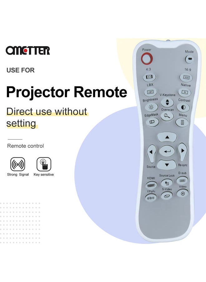 OMETTER - BR-3028B/BR-3039B for Optoma Projector Remote Control ET700XE HD65 HD70 HD71 - Image 1