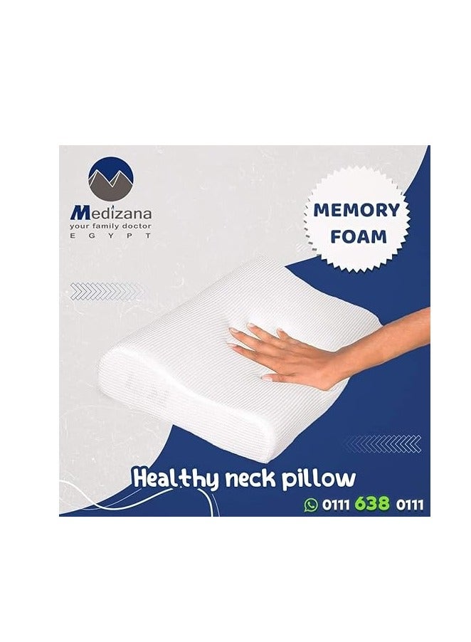 Medizana Healthy Neck Pillow Memory Foam Sleeping Pillow Memory Foam Black Medisana Full - Image 3