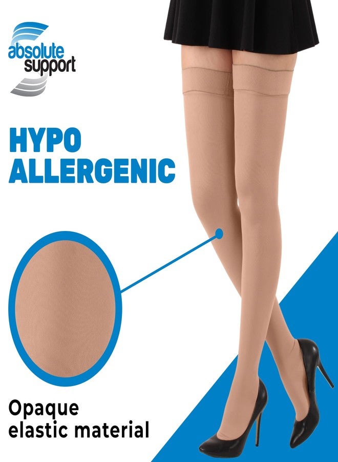 ABSOLUTE SUPPORT Support Hose For Women & Men, 20-30mmHg, A203SW - Image 4