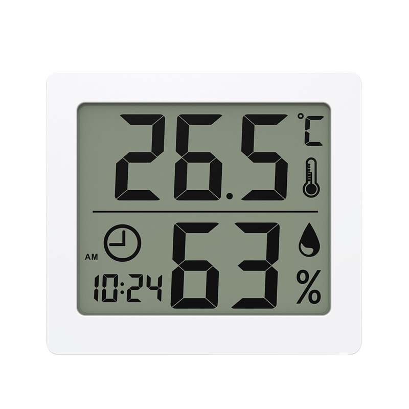 Digital Thermometer 7.7*7*1.28cm Accurate Climate Monitoring Humidity Monitor - Compact Design For Easy Placement Indoor Sensor For Baby Room Home Use - Image 5