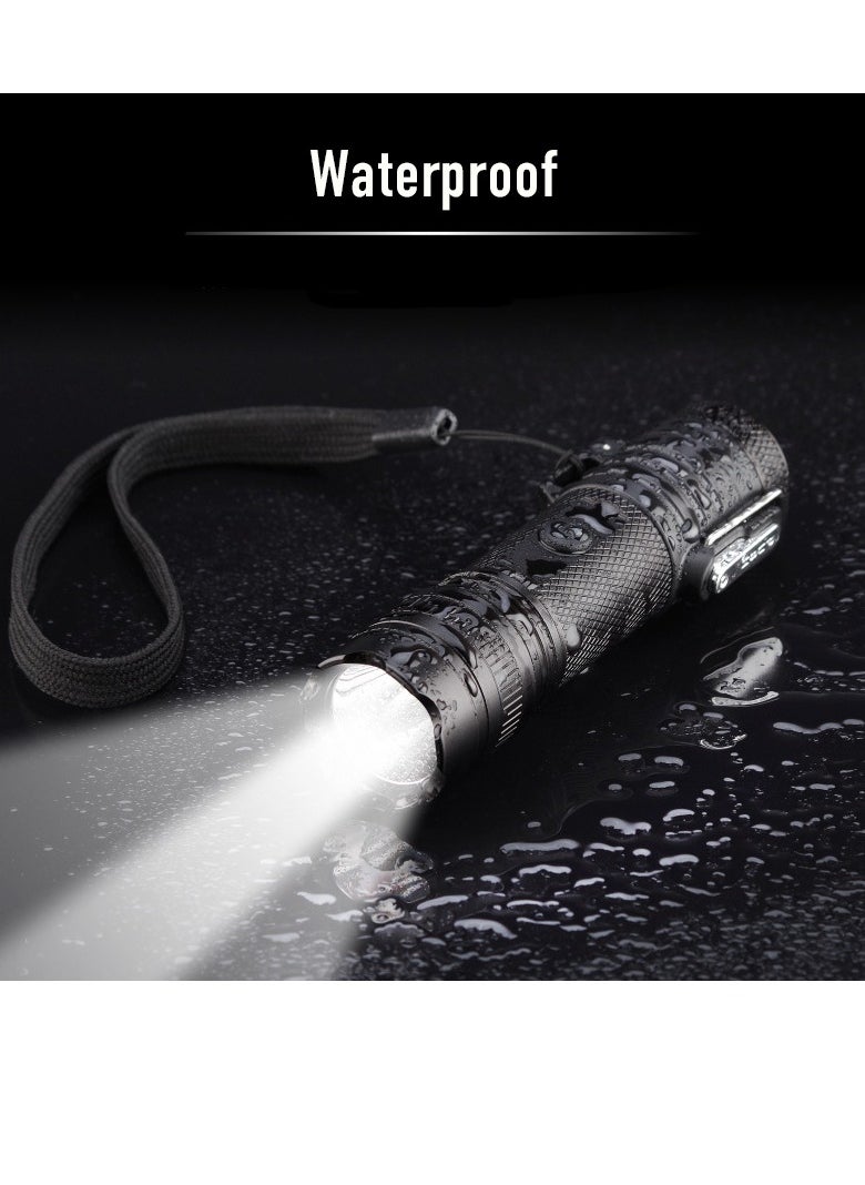Generic - Electric Lighter with Flashlight, 2 in 1 USB Rechargeable Lighter with Mini Torch, Waterproof Windproof Flameless Lighter - Image 1