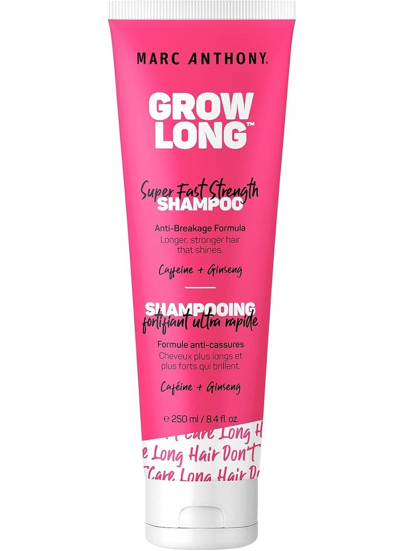 Marc Anthony Strengthening Grow Long Super Fast Strength Shampoo 250ml — Strengthens & Supports Hair Growth - Image 1