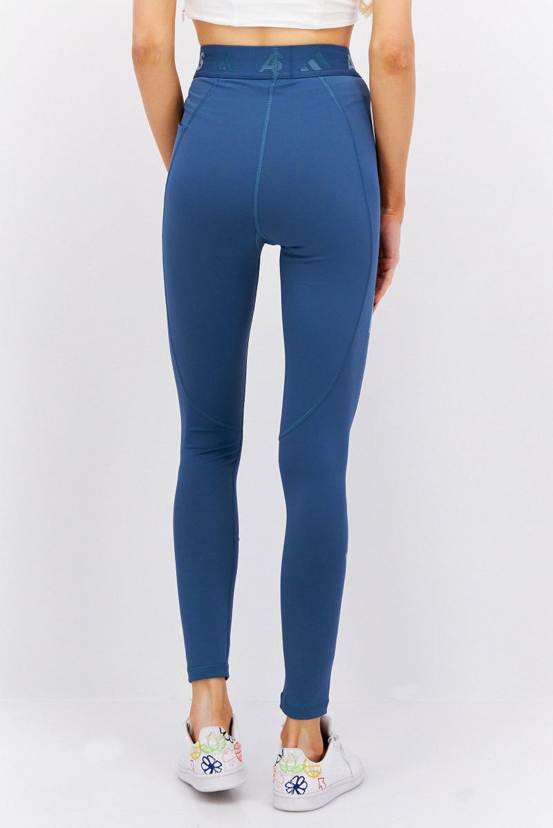 Adidas Women Sportswear Fit Training Tight, Teal Blue - Image 3