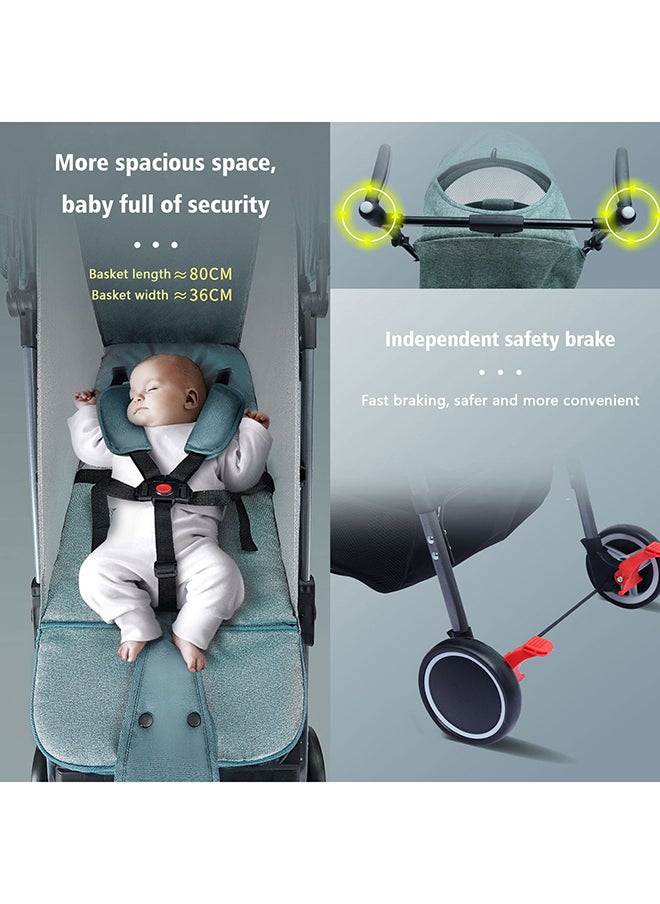 TDOO - 2 In 1 Lightweight Baby Stroller With One Hand, 0 - 36 Month - Image 1