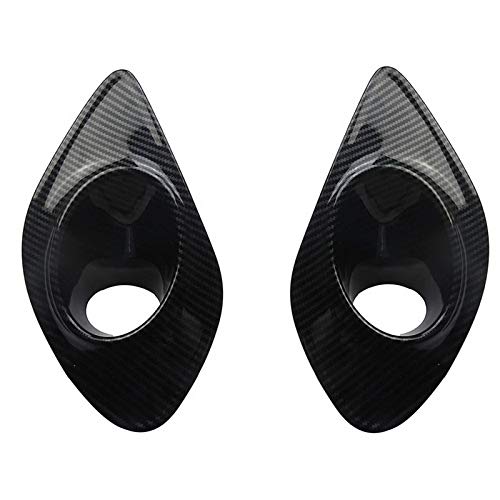 crosselec Front Fog Lamp Cover Trim For Dodge Charger 2015 2016 2017 2018 2019 2020 2021 (black carbon fiber) - Image 1