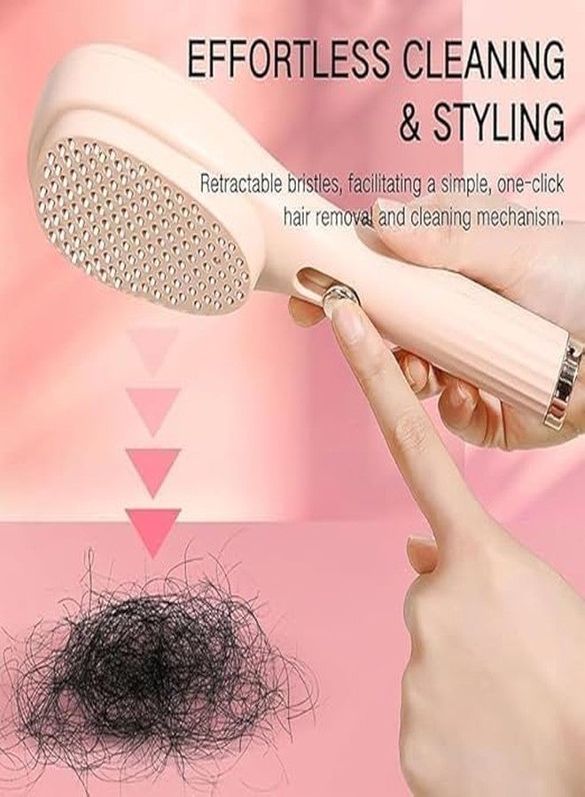 NYCTAN Self Cleaning Hairbrush for Women | Telescopic Self Cleaning Brush | 2 in 1 Hair Comb | Hair Styling Comb | One Pull Clean Hairbrush | Hair Dressing Comb | Hair Comb unique - Image 2