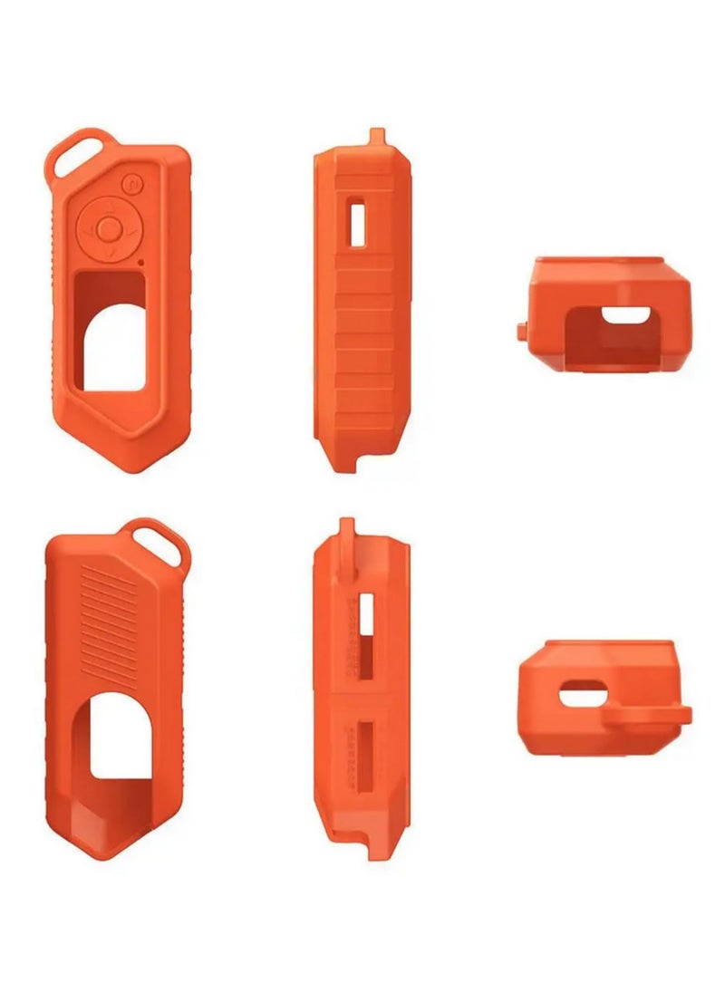 Generic - 1pcs Silicone Protective Case with Portable Hook for Flipper Zero Full Coverage, Shockproof, Scratch-Resistant, Lightweight & Stylish Design (Orange) - Image 1