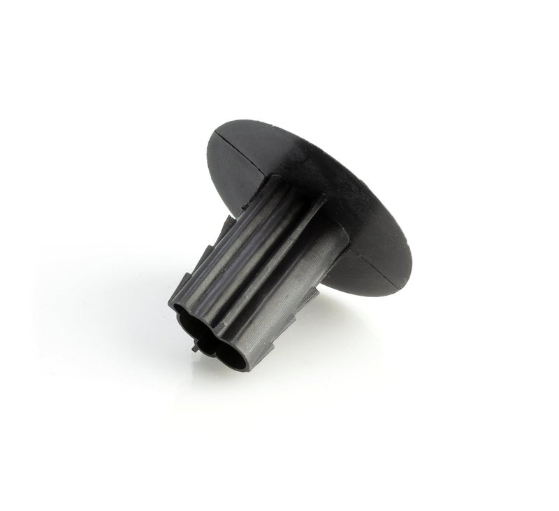 THE CIMPLE CO Dual Feed Thru Bushing - (Black) RG6 Feed Through Bushing (Grommet) Replaces Wallplates (Wall Plates) for Coax Coaxial Cable, Network Cable, CCTV - Indoor/Outdoor Rated - Pack of 10 - Image 2