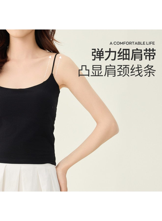 MIIOW U-Neck Thin Straps High Elasticity Padded Back-Smoothing Camisole Undershirt - Image 5