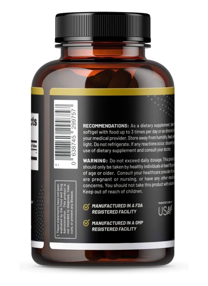 SNAP SUPPLEMENTS - Black Seed Oil, 100% Cold Pressed Black Cumin seed oli, Nigella Sativa Immune System Support,Supports Joint Health,Nourishes Skin & Hair Dietary Supplement - 90 Softgel Capsules - Image 1