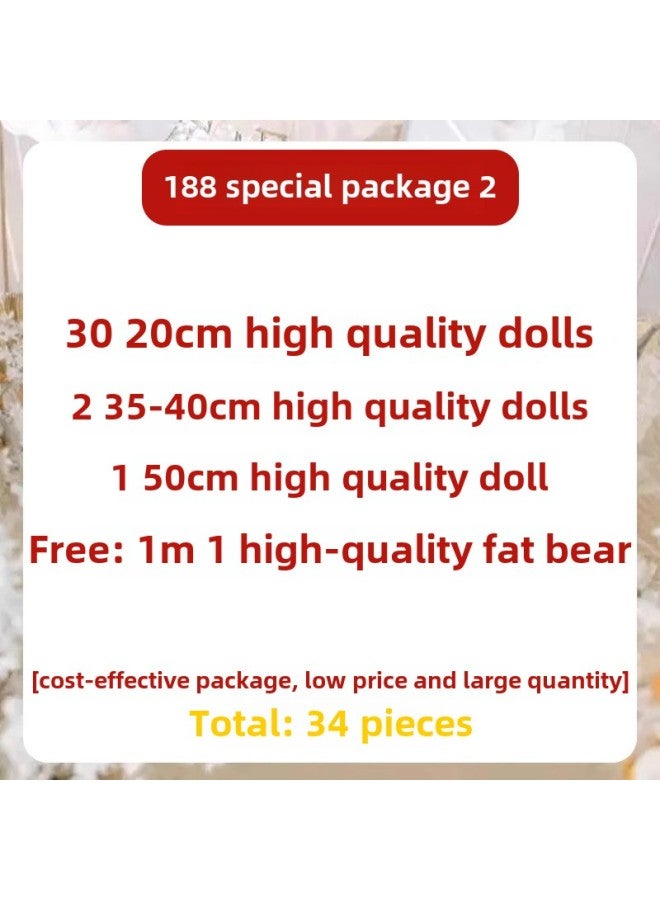 Wedding Doll Wedding Throw Gift Plush Toy Small Doll Wedding Package Activity Doll Machine Wedding Doll-Specification:[exquisite Dolls, Professional Matching]-Color:188 Special Package 2  - Image 1