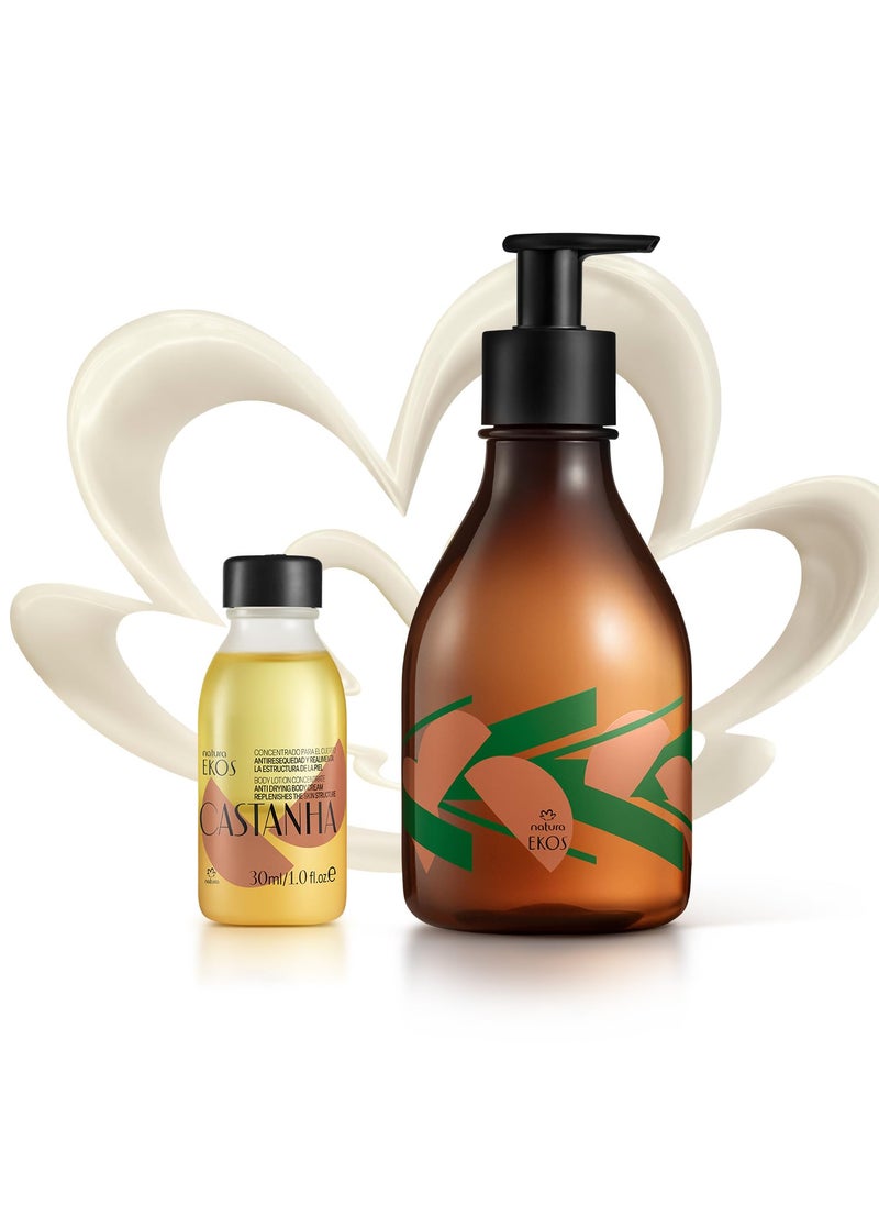 Natura - natura Ekos Castanha Body Lotion Concentrate Kit  AntiDryness  Deep Skin Hydration Moisturizer  Vegan Skin Care  Self Care  Body Care - Image 1
