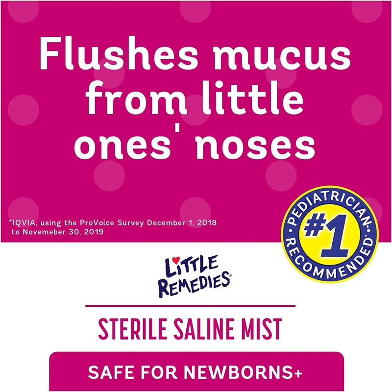 Little Remedies Sterile Saline Nasal Mist | Safe for Newborns | 2 FL OZ | 3 Pack - Image 4