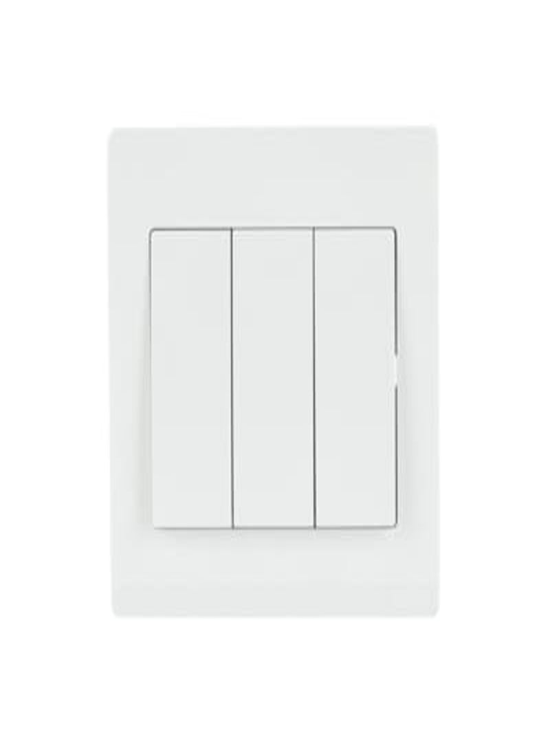 ABB BL107,3Gang 2Way 10AX Switch, white color