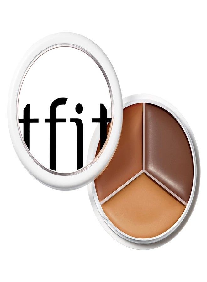 تفِت باليت كونسيلر كريمي بثلاثة ألوان من TFIT، تغطية كاملة، درجة 05 ديب، 0.52 أونصة - Image 1