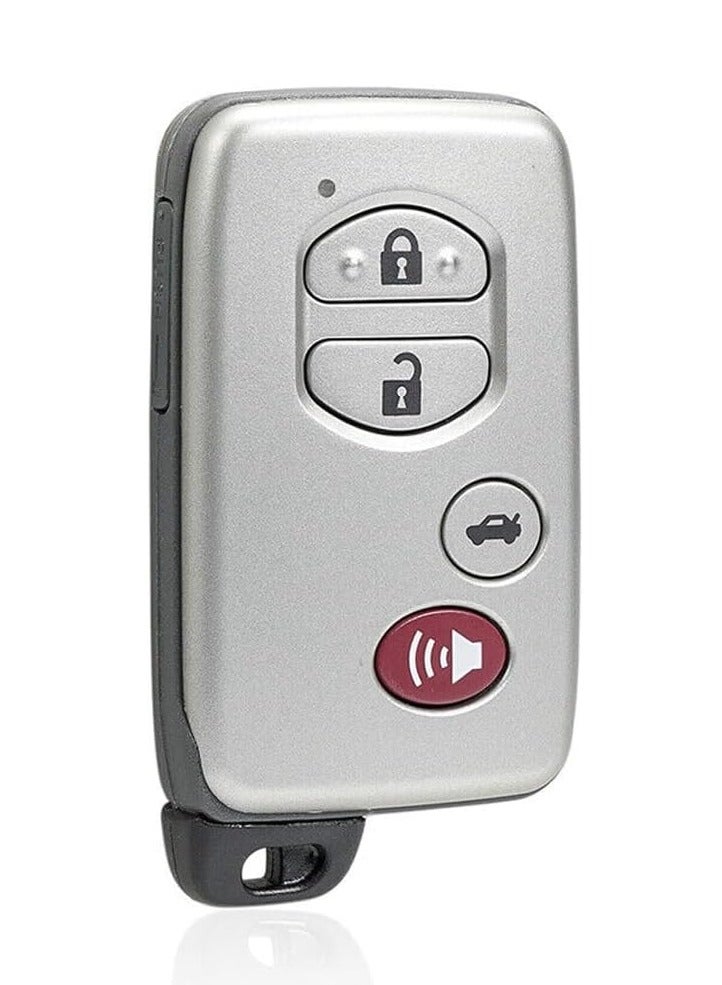 Rubik 4 أزرار غطاء مفتاح السيارة مع شفرة مفتاح غير مقطوعة لسيارة Toyota Camry Avalon 2009 إلى 2011، Corolla 2011 إلى 2014، Venza 2009 إلى 2016، حافظة غطاء فوب بديلة للتحكم عن بعد للدخول بدون مفتاح - Image 2