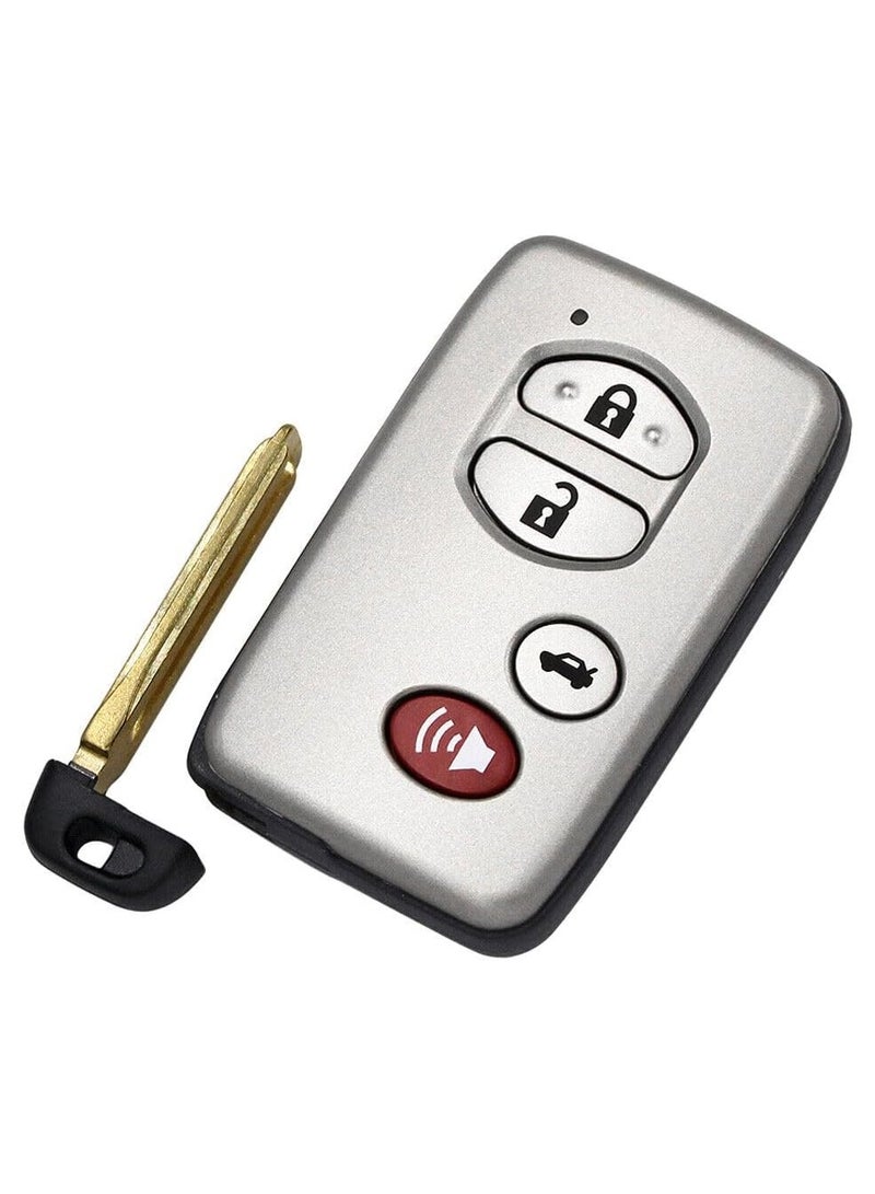 Rubik 4 أزرار غطاء مفتاح السيارة مع شفرة مفتاح غير مقطوعة لسيارة Toyota Camry Avalon 2009 إلى 2011، Corolla 2011 إلى 2014، Venza 2009 إلى 2016، حافظة غطاء فوب بديلة للتحكم عن بعد للدخول بدون مفتاح - Image 3