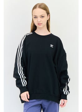 adidas Originals Women Sportswear Fit Long Sleeve Outdoor Sweatshirt, Black  - Image 1