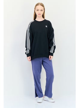 adidas Originals Women Sportswear Fit Long Sleeve Outdoor Sweatshirt, Black  - Image 2