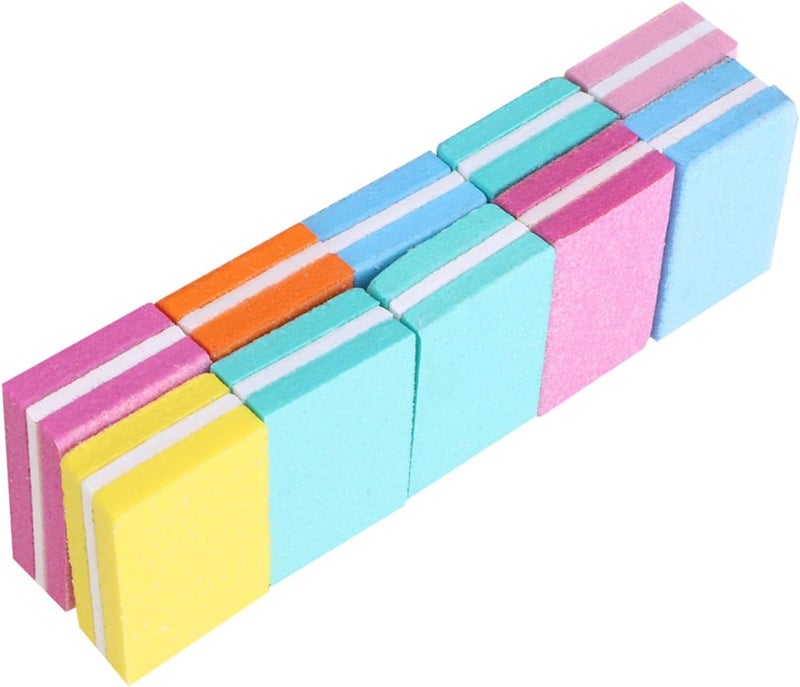 10pcs Sponge Nail Files Nail Polish Squares Small Buffers Manicure File Blocks for Home Salon Repair and Shaping - Image 1