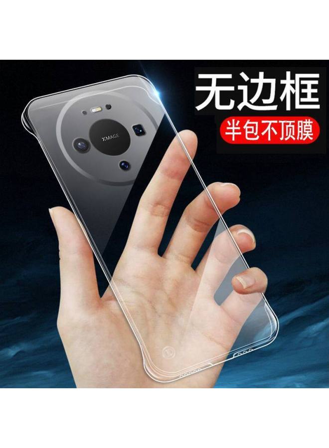 Huawei Mate80/pro/max Mobile Phone Protective Case, Borderless, Semi-covered, Ultra-thin, Anti-fall, Transparent Plastic Hard Case
