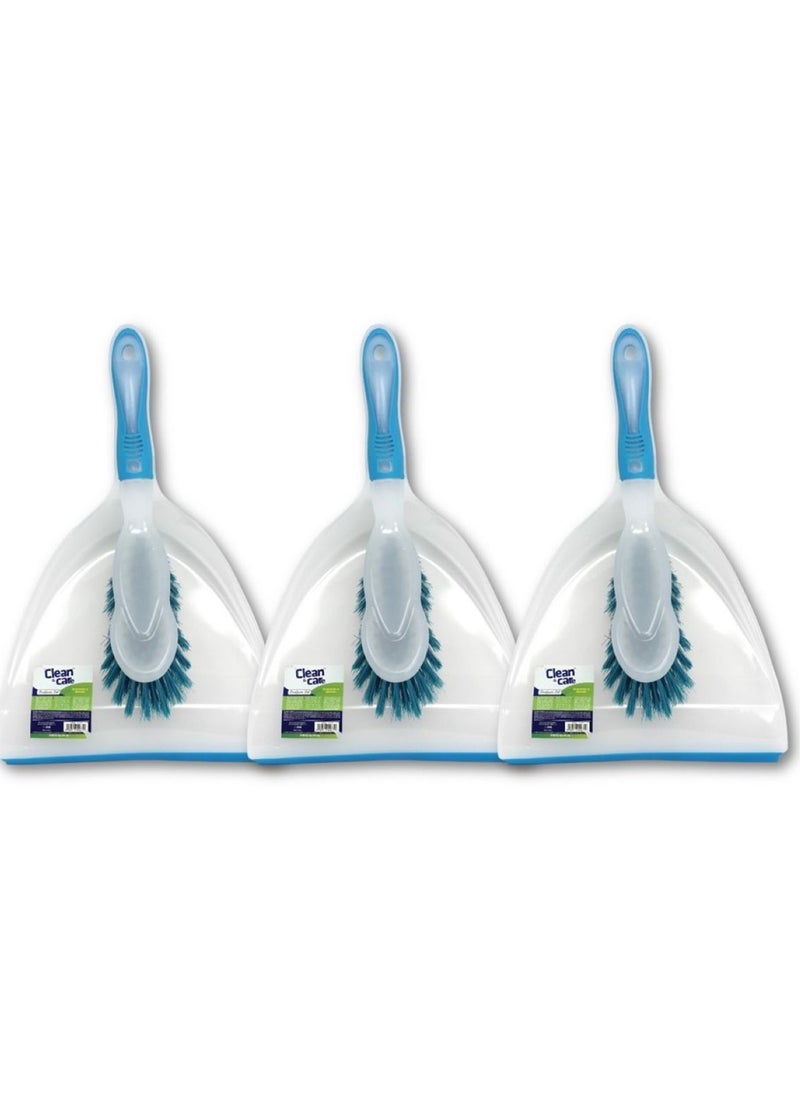 Clean & Care 3 Set Dustpan and Brush Set Durable Multi Purpose Lightweight Cleaning Solution with Stiff Bristles Ergonomic Grip Assorted Colors Efficient Cleaning Perfect for Home Office Car - pzsku/Z088D33B8FC881286F68EZ/45/_/1722500720/6f38b020-d282-4cce-ba51-52c1e997dbb1