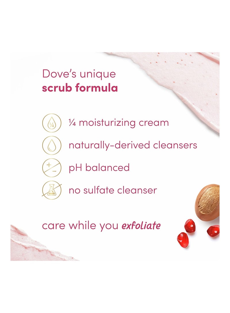 دوف مقشر الجسم 10.5 أونصة، 298 جرام، بذور الرمان وزبدة الشيا - Image 4