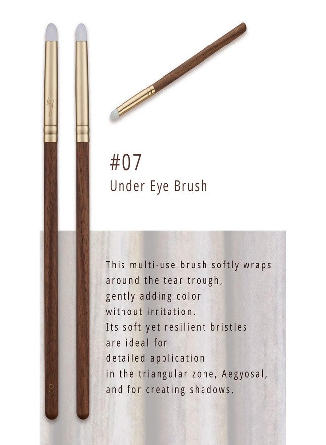 SOO ADOR [SOO ADOR] BY MAENG #07 Under Eye Brush - Precision Tool for Delicate Under-Eye Shading and Highlighting | Created by K-Pop Makeup Artist Maeng | Makeup Brush Eye Brush - Image 3