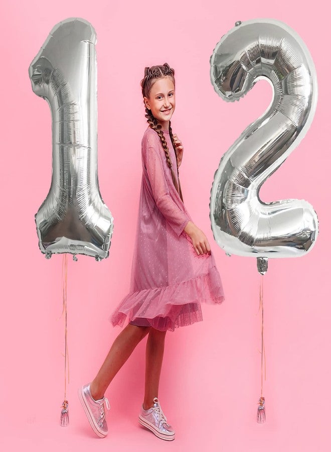 إيشيلب بالون رقم 37 من إيشيلب، مقاس 40 بوصة، مصنوع من رقائق معدنية، بالون عملاق جامبو رقم 37، مثالي لتزيين حفلات أعياد الميلاد، وحفلات الزفاف، والذكرى السنوية، وحفلات التخرج، باللون الفضي. - Image 4