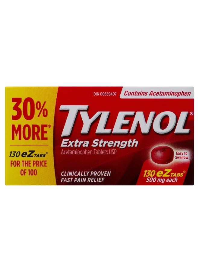تايلينول إكسترا سترينث 130 قرصًا إيزيًا 500 ملغ لكل قرص - Image 1