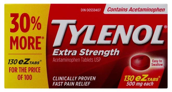 تايلينول إكسترا سترينث 130 قرصًا إيزيًا 500 ملغ لكل قرص - Image 1