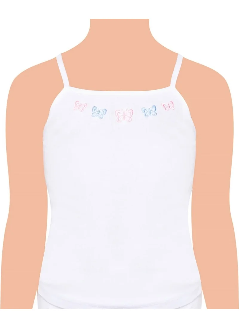Tutku Passion 6 Pack Rope Strap Girl Embroidered Undershirt