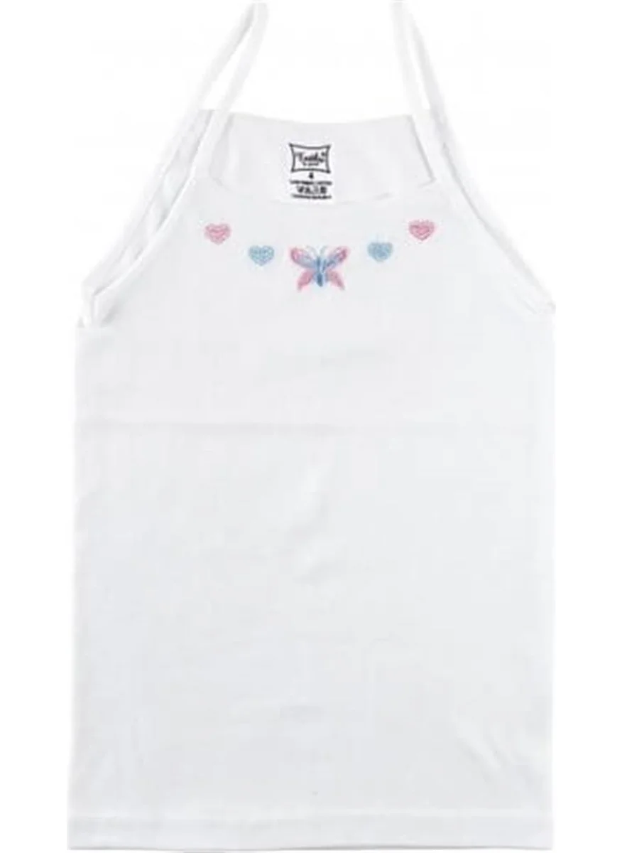 Tutku Passion 6 Pack Rope Strap Girl Embroidered Undershirt