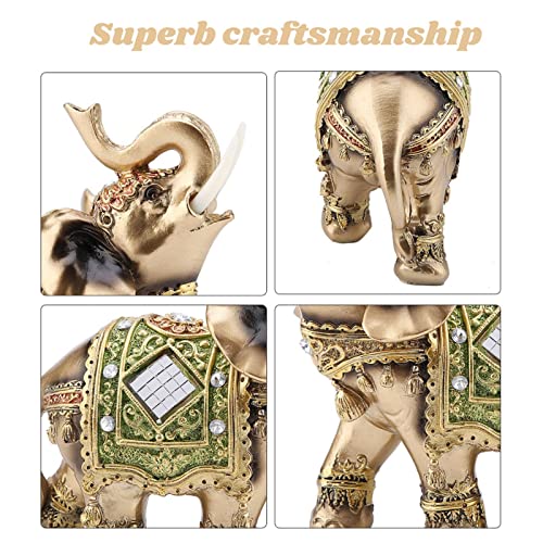 Hakeeta Lucky Elephant Statue for Home, Shop, and Reception Decoration - Thai Feng Shui Good Luck Elephant - Three Sizes (L/M/S) (L) - Image 3