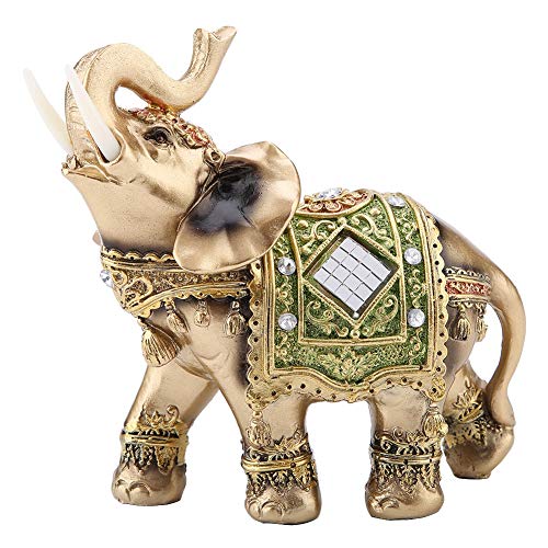 Hakeeta Lucky Elephant Statue for Home, Shop, and Reception Decoration - Thai Feng Shui Good Luck Elephant - Three Sizes (L/M/S) (L) - Image 1