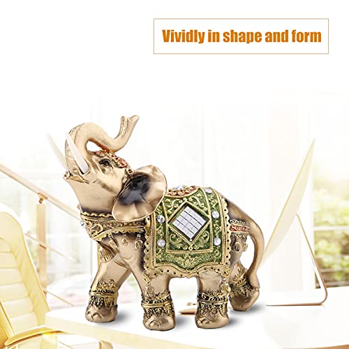 Hakeeta Lucky Elephant Statue for Home, Shop, and Reception Decoration - Thai Feng Shui Good Luck Elephant - Three Sizes (L/M/S) (L) - Image 2